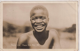 SOUTH AFRICA - Native Life. Happy Zulu Boy. VG Postmarks  And Postag Due 1d UK  1929 - Africa