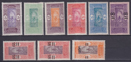 DAHOMEY - 1922 - SERIES COMPLETES YVERT N°61/69 * MLH- COTE = 16.5 EUR - - Ungebraucht