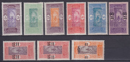 DAHOMEY - 1922 - SERIES COMPLETES YVERT N°61/69 * MLH- COTE = 16.5 EUR - - Nuevos