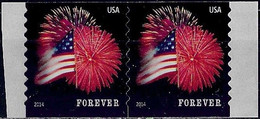 2015 - STAR-SPANGLED BANNER - COIL, Die-cut 11 - 2 SETS - Unused Stamps