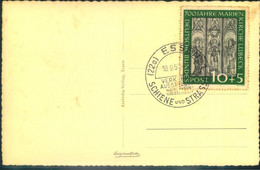 1951, 10 Pfg. Marienkirche Mit Sonderstempel ESSE Auf Bkankoposkarte Grugapark - Other & Unclassified