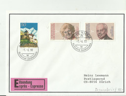 LICHTENSTEIN E -CV 1993 - Covers & Documents