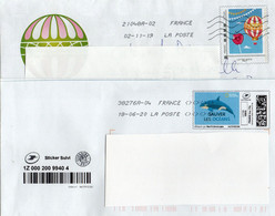 FRANCE    2007  Entiers Postaux  Y.T. N° 2019  2020  Oblitéré  Sur Enveloppe - Private Stationery