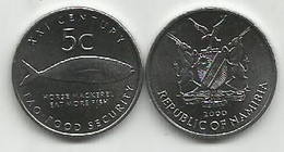 Namibia 5 Cents 2000. UNC FAO - Namibia