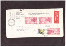 812   -  CHIANCIANO 4.1.1982  /  ESPRESSO  CON INTERESSANTE AFFRANCATURA - 1981-90: Storia Postale