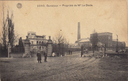 Carte Postale Gembloux Propriété De  Monsieur Le Docte Usine - Gembloux