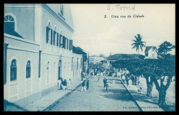 SÃO TOMÉ E PRÍNCIPE - Uma Rua Da Cidade  ( Ed. António Duarte D'Oliveira & C.ª Nº 2)carte Postale - Sao Tome En Principe