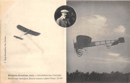 35-RENNES-AVIATIONS-1910- AERODRÔME DES GAYEULLES, BUSSON SUR MONOPLAN BLERIOT MOTEUR LABOR-PICKER 70 HP - Rennes