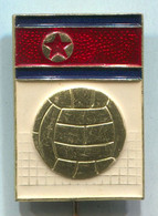 Volleyball Pallavolo - North Korea, Federation, Association, Vintage Pin, Badge, Abzeichen - Volleyball