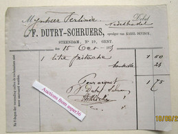 1 Liter Pistache, F. Dutry-Schruers Opvolger Van Karel Devinck, Steendam Gent 1875 - 1800 – 1899