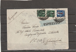 Italy RSI EXPRESS MILITARY MAIL COVER 1944 - Posta Espresso