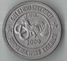 Duitsland Eisenach "Sommergewinn 1-4-2000 (8409) - Pièces écrasées (Elongated Coins)