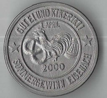 Duitsland Eisenach "Sommergewinn 1-4-2000 (8410) - Souvenirmunten (elongated Coins)