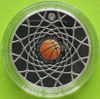 Belarus 1 Ruble 2021, Summer Sports. Basketball, KM#701, Prooflike Colored - Belarus