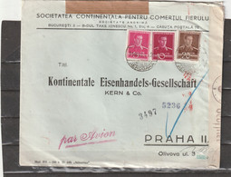 Romania WWII AIRMAIL CENSORED COVER 1941 - 2. Weltkrieg (Briefe)