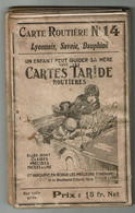 CARTE ROUTIERE N°14  Lyonnais, Savoie, Dauphiné - Carte TARIDE Toilée - VOIR SCANS - Carte Stradali
