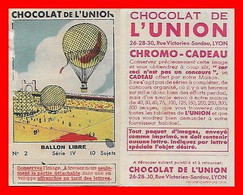 CHROMOS. Chocolat De L' UNION (Lyon).  Aviations.  BALLON LIBRE  N° 2  Série IV...O865 - Other