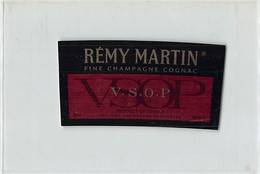 014384 "FRANCE -V.S.O.P. - REMY MARTIN - FINE CHAMPAGNE COGNAC" ETICH IV QUARTO XX SEC - Alkohole & Spirituosen