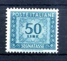1947-54 ITALIA SEGNATASSE N.108 (*) 50 Lire Senza Gomma Filigrana Ruota - Taxe