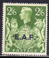 SOMALIA EAF 1943 - 1946 OCCUPAZIONE INGLESE BRITISH OCCUPATION E.A.F. KING GEORGE VI RE GIORGIO 2/6 2s6p  MNH - Somalië