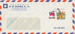 Taiwan Air Mail Cover Sent To Sweden 1-12-1985 ?? - Airmail