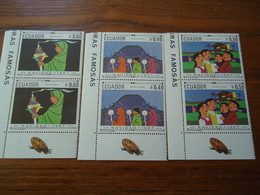 ECUADOR   MNH  3  PAIR STAMPS  NAVIDAD 1967 CHRISTMAS - Ecuador