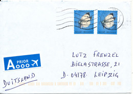 Belgium Cover Sent To Germany Topic Stamps BUTTERFLIES - Brieven En Documenten