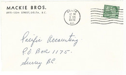 56343 ) Canada Delta  Postmark 1971 - Cartas