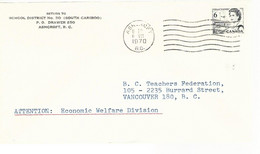 56347 ) Canada Ashcroft  Postmark 1970 - Storia Postale