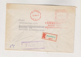 HUNGARY BUDAPEST 1964  Nice Registered   Priority  Cover To Germany Meter Stamp - Covers & Documents
