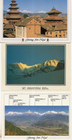 Nepal Mount Annapurna Namaste Bhaktapur 3x Mountain Postcard S - Népal
