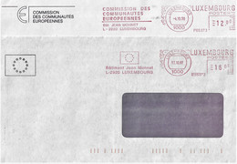 2x Ema Commission Des Communautes Europeennes -Jean Monnet 4-10-1990 Et 17-10-1997 - Franking Machines (EMA)