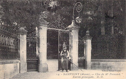 CPA France - Sampigny - Meuse - Clos De Mr Poincaré - Entrée Principale - Animée - Portail - Affranchie Et Oblitérée - Autres & Non Classés