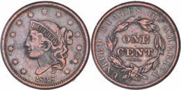 Etats-Unis - 1838 - Large One Cent Coronet Head - 07-151 - 1816-1839: Coronet Head (Tête Couronnée)