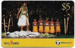 Fiji - Telecom Fiji - Traditional Fiji, Fire Walk, Cn.99110, Thin PIN Number, Remote Mem. 5$, Used - Fidschi