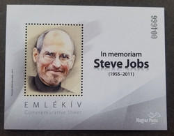 Hungary Steve Jobs 1955- 2011 Apple (miniature Sheet) MNH - Nuovi