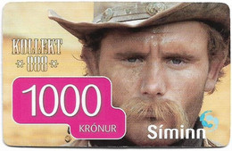 Iceland - Siminn - Kollekt 888, Man With Hat, Exp. 01.07.2007, GSM Refill 1000Kr, Used - Islanda