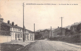 CPA France - Buxières Sous Les Cotes - Meuse - La Grande Rue Et La Mairie - Animée - Edition Waltriny - Other & Unclassified