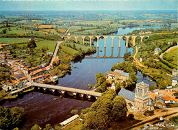 L'isle Jourdain * Vue Aérienne Sur Le Pont , Le Viaduc Et L'église - L'Isle Jourdain