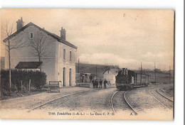CPA 37 Fondettes La Gare Et Le Train Tramway - Fondettes