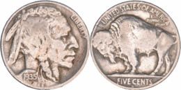 Etats-Unis - 1935 - Buffalo Nickel - Denver - 07-155 - 1913-1938: Buffalo