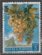 San Marino 1958. Scott #418 (U) Grapes - Gebruikt