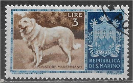 San Marino 1956. Scott #377 (U) Sheep Dog - Usati