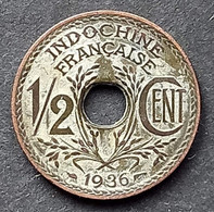 Indochine Française -  1/2 Cent. 1936 - French Indochina
