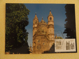 CARTE MAXIMUM CARD DOM WORMS ALLEMAGNE - Churches & Cathedrals