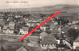 AK Eibau Fabrik Gasthof Ebersbach Neugersdorf Seifhennersdorf Oberoderwitz Leutersdorf Walddorf Herrnhut Zittau Bahnpost - Herrnhut