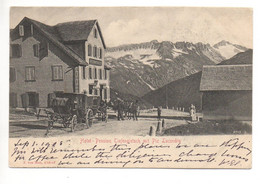 REALP Hôtel-Pension Tiefengletsch Postkutsche Gel. 1905 Stempel Hôtel - Realp