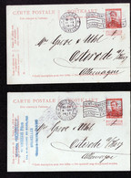 2 Ganzsachen Belgien Brüssel - Deutschland Osterode - 11.10.+4.8.1913 - Cartoline [1909-34]