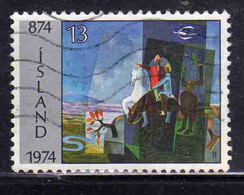 ISLANDA ICELAND ISLANDE ISLAND 1974 SETTLEMENT 1100th ANNIVERSARY ESTABILSHMENT OF ALTHING 13k USED USATO OBLITERE' - Oblitérés