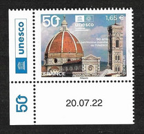 France 2022 - Florence (le Duomo) ** - Timbre De Service UNESCO (coin Daté) - Unused Stamps